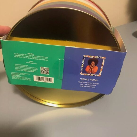 🆕 Tabitha Brown Target 2pc Food Tins Recipe Cards - Picture 2 of 3